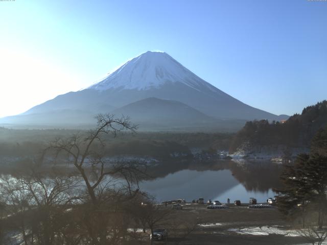 精進湖からの富士山