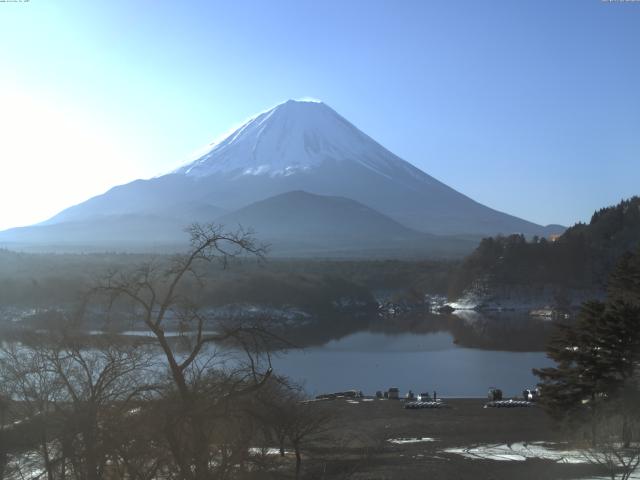 精進湖からの富士山