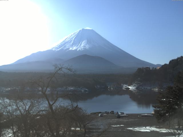 精進湖からの富士山