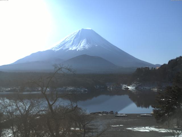 精進湖からの富士山