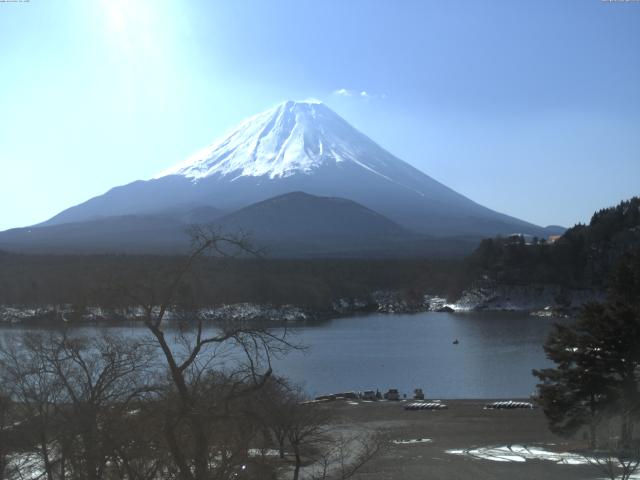 精進湖からの富士山