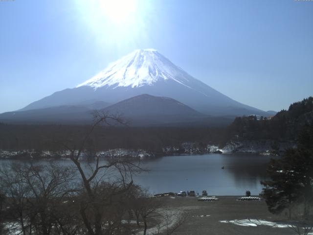 精進湖からの富士山