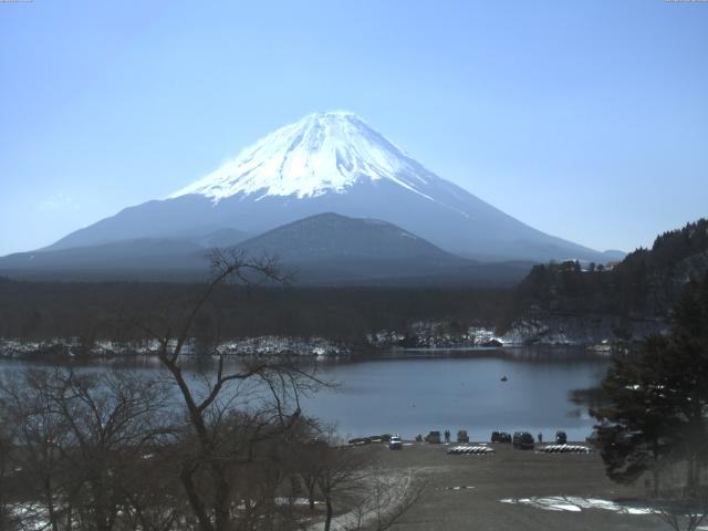 精進湖からの富士山
