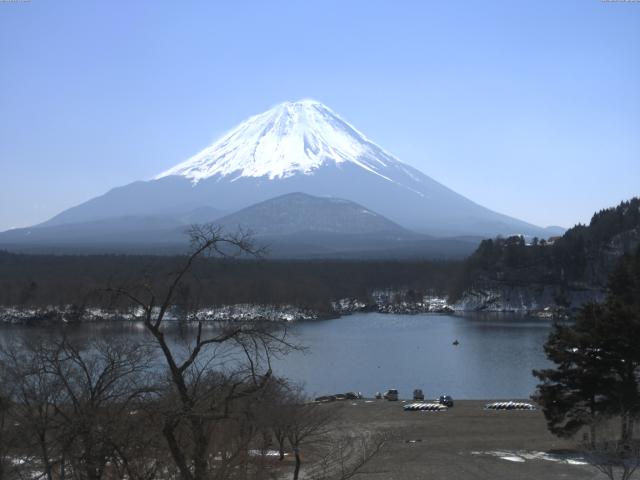 精進湖からの富士山