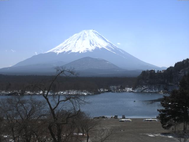精進湖からの富士山