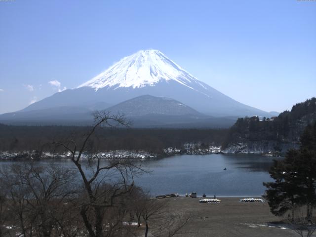 精進湖からの富士山
