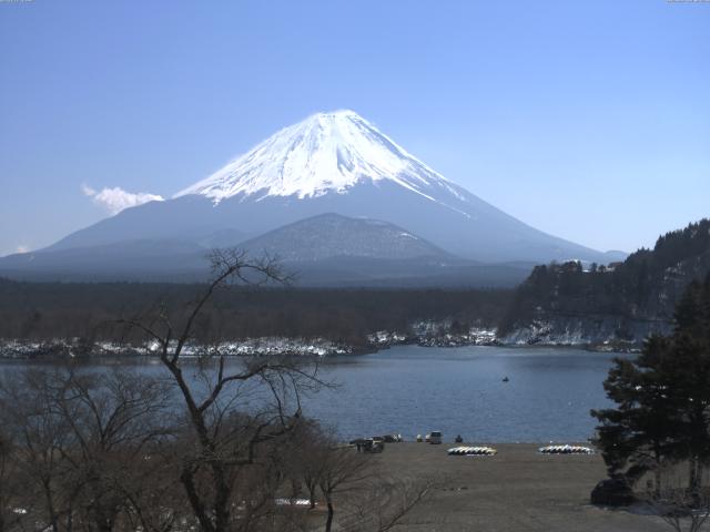 精進湖からの富士山