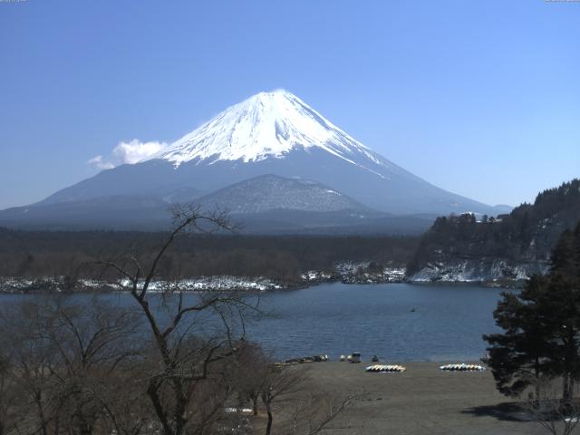 精進湖からの富士山
