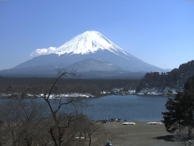 精進湖からの富士山