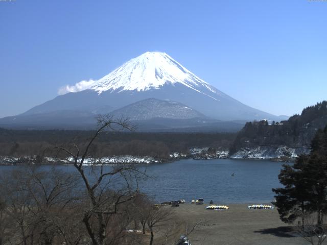 精進湖からの富士山