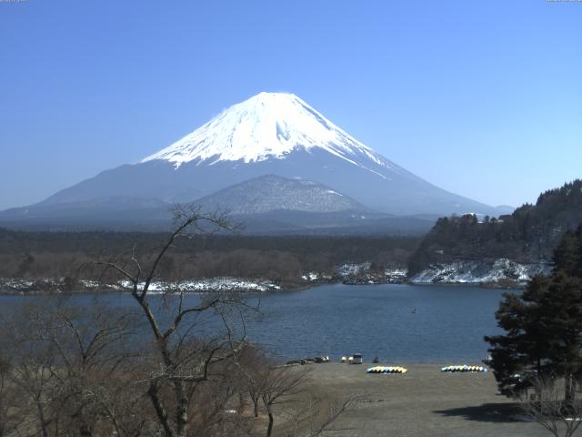 精進湖からの富士山