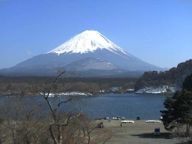 精進湖からの富士山