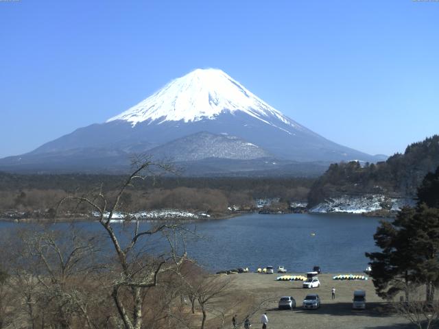精進湖からの富士山