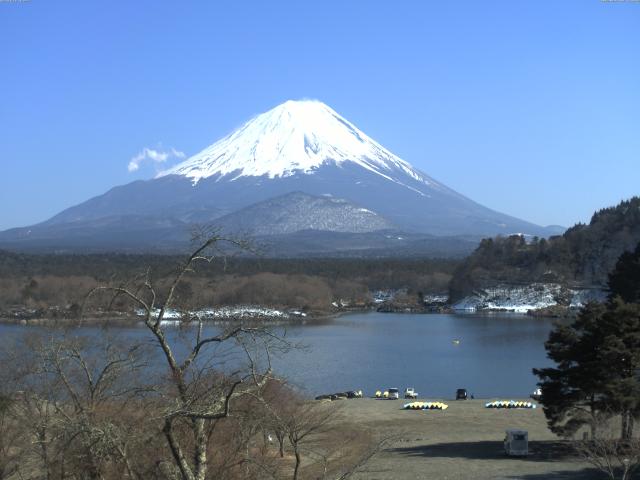 精進湖からの富士山