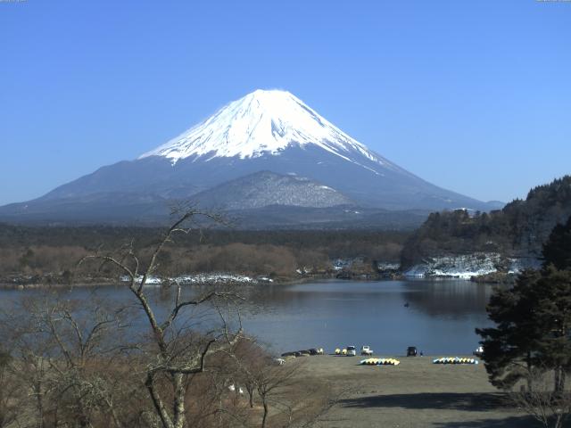 精進湖からの富士山