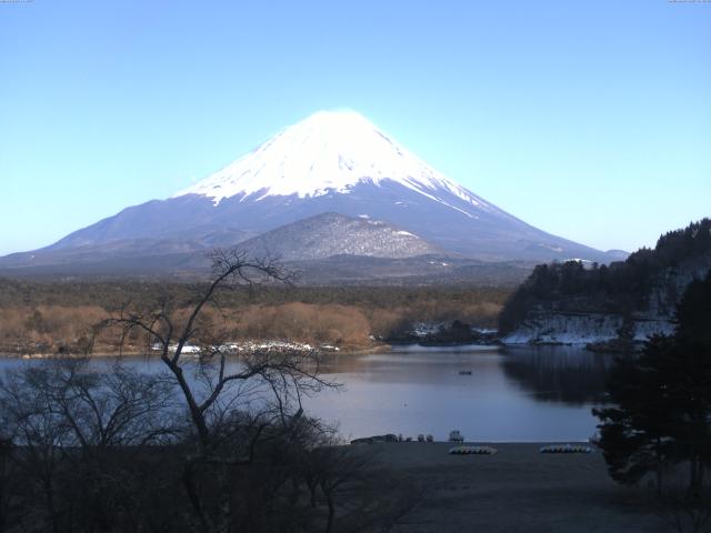 精進湖からの富士山