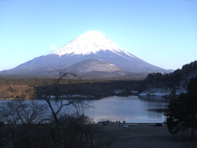 精進湖からの富士山