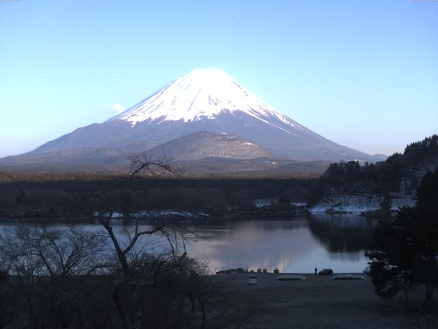 精進湖からの富士山