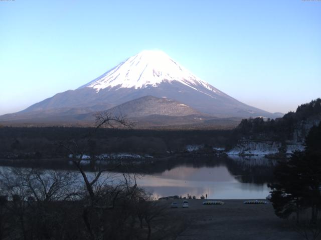 精進湖からの富士山