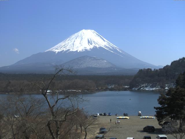 精進湖からの富士山