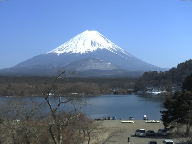 精進湖からの富士山