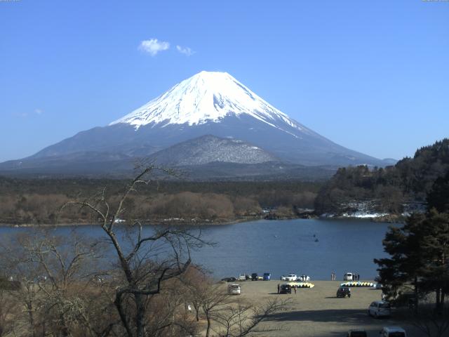 精進湖からの富士山