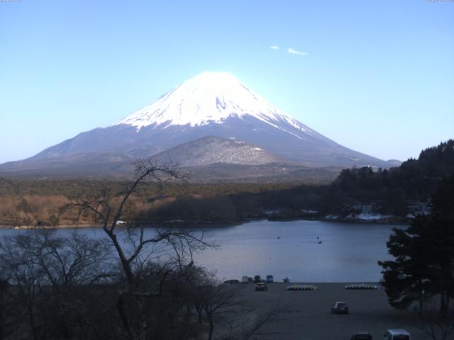 精進湖からの富士山