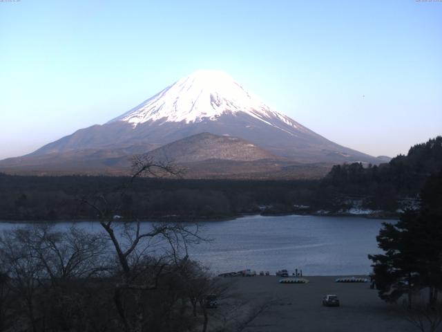 精進湖からの富士山