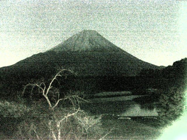 精進湖からの富士山
