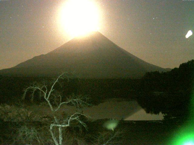 精進湖からの富士山
