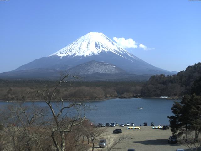 精進湖からの富士山