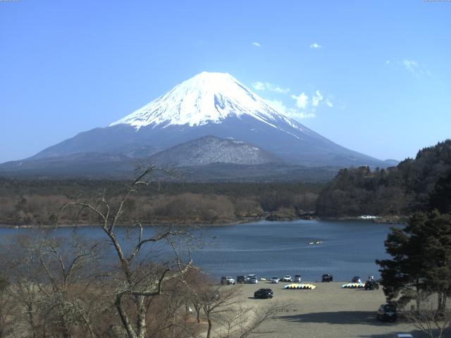 精進湖からの富士山