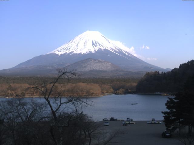 精進湖からの富士山
