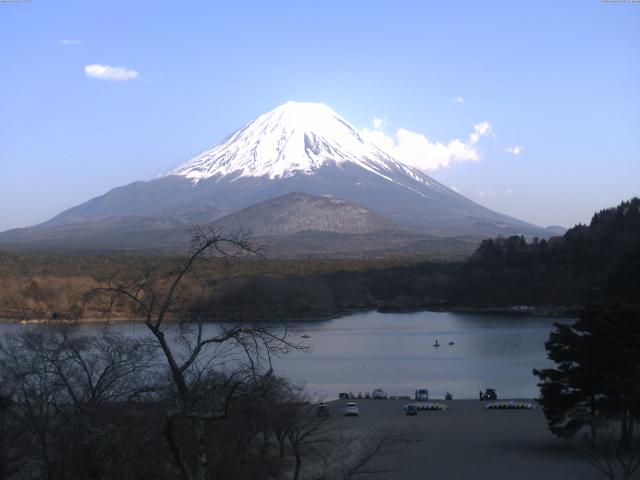 精進湖からの富士山