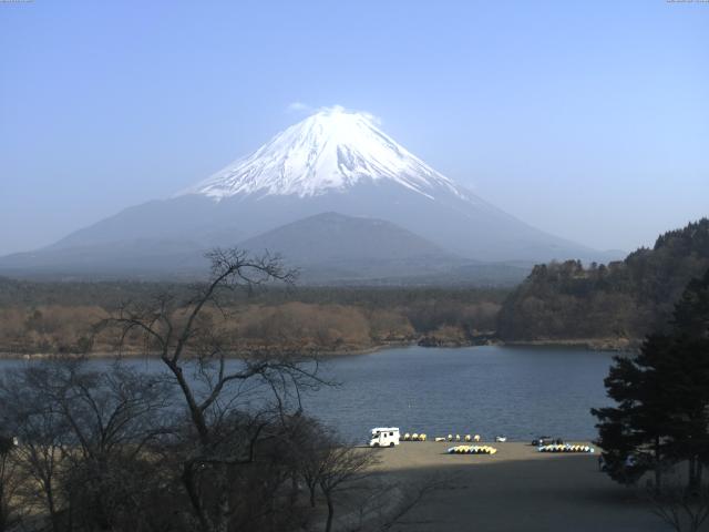 精進湖からの富士山