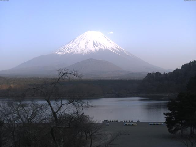 精進湖からの富士山