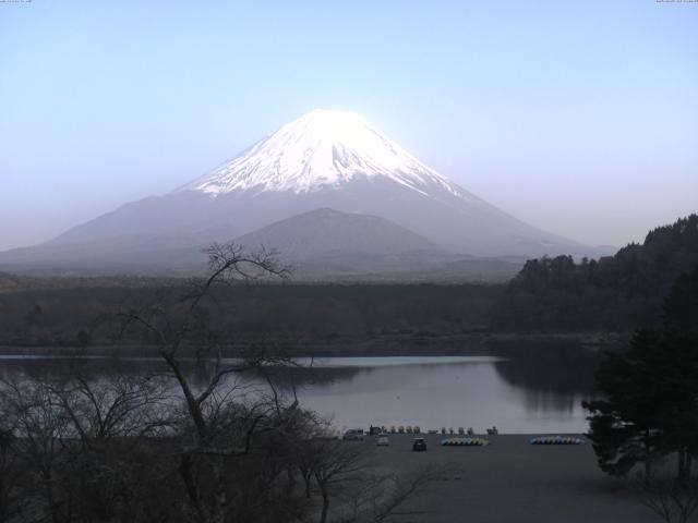 精進湖からの富士山