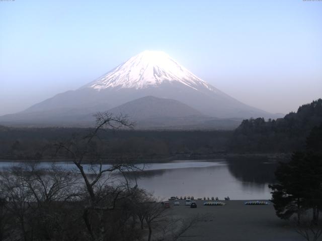 精進湖からの富士山
