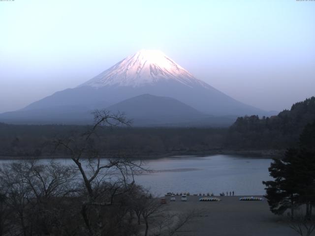 精進湖からの富士山
