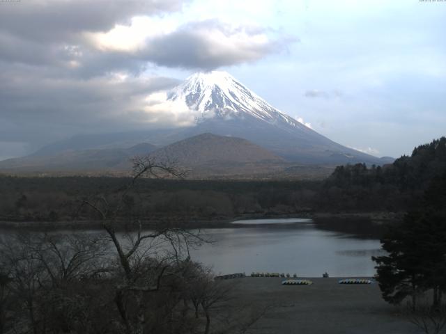 精進湖からの富士山