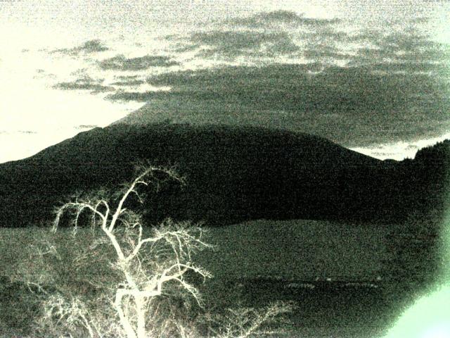 精進湖からの富士山