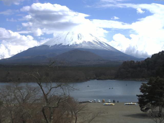 精進湖からの富士山