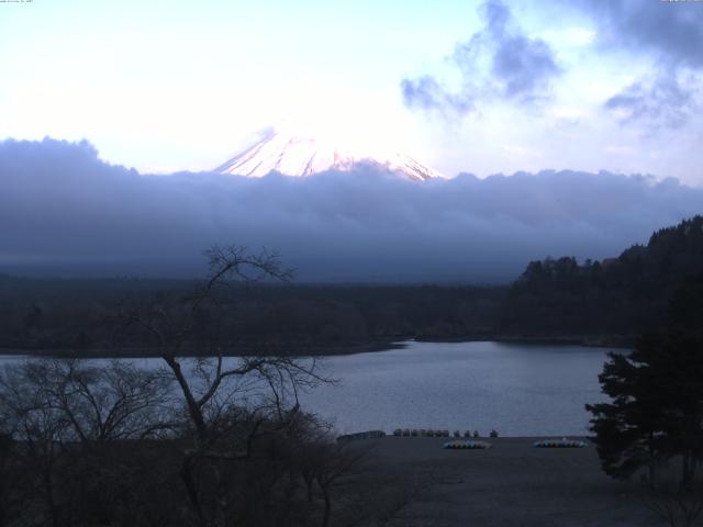 精進湖からの富士山