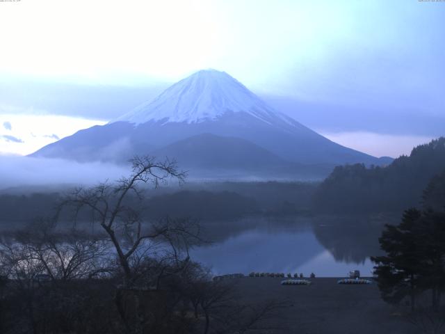 精進湖からの富士山