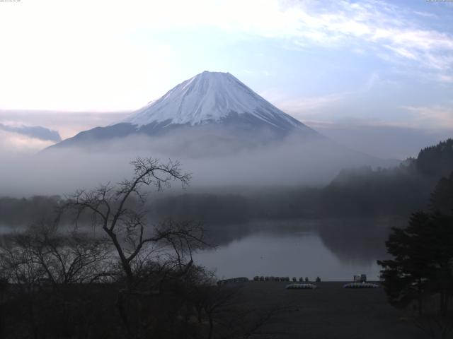 精進湖からの富士山