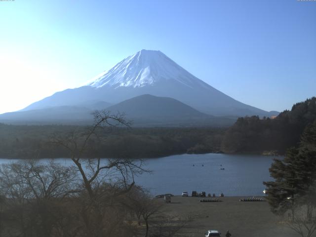 精進湖からの富士山
