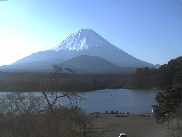 精進湖からの富士山
