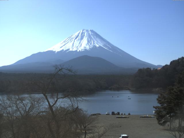 精進湖からの富士山