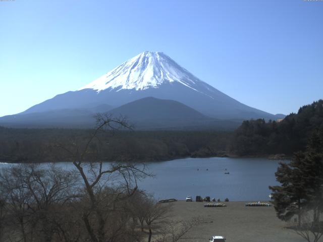 精進湖からの富士山