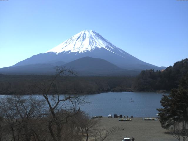 精進湖からの富士山